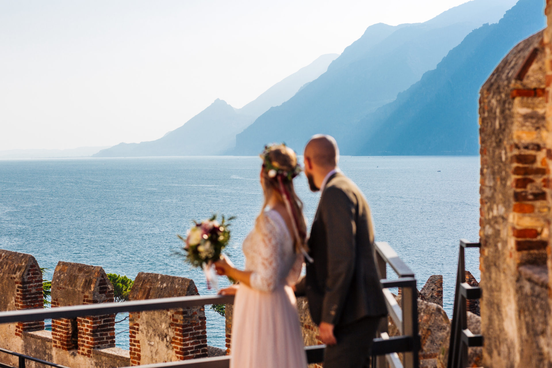 servizio fotografico di nozze a Malcesine lago di Garda