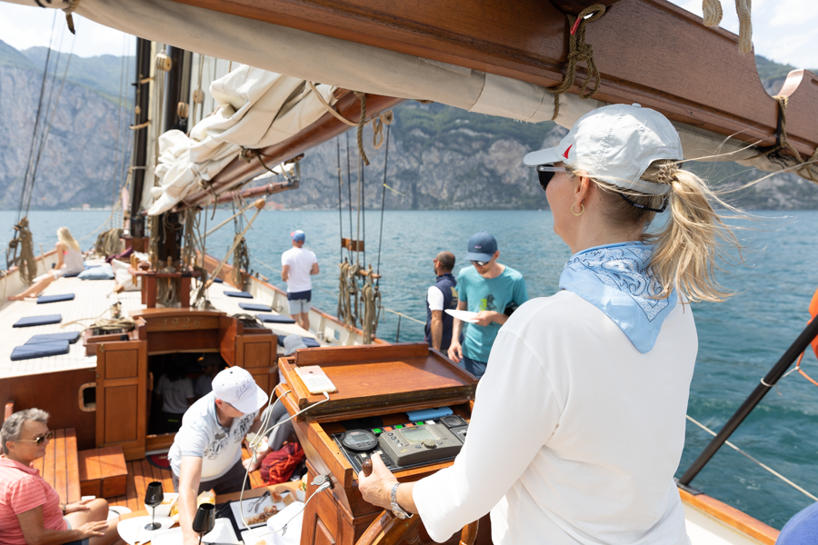 Photographer Sailing Ship Siora Veronica Malcesine Lake Garda